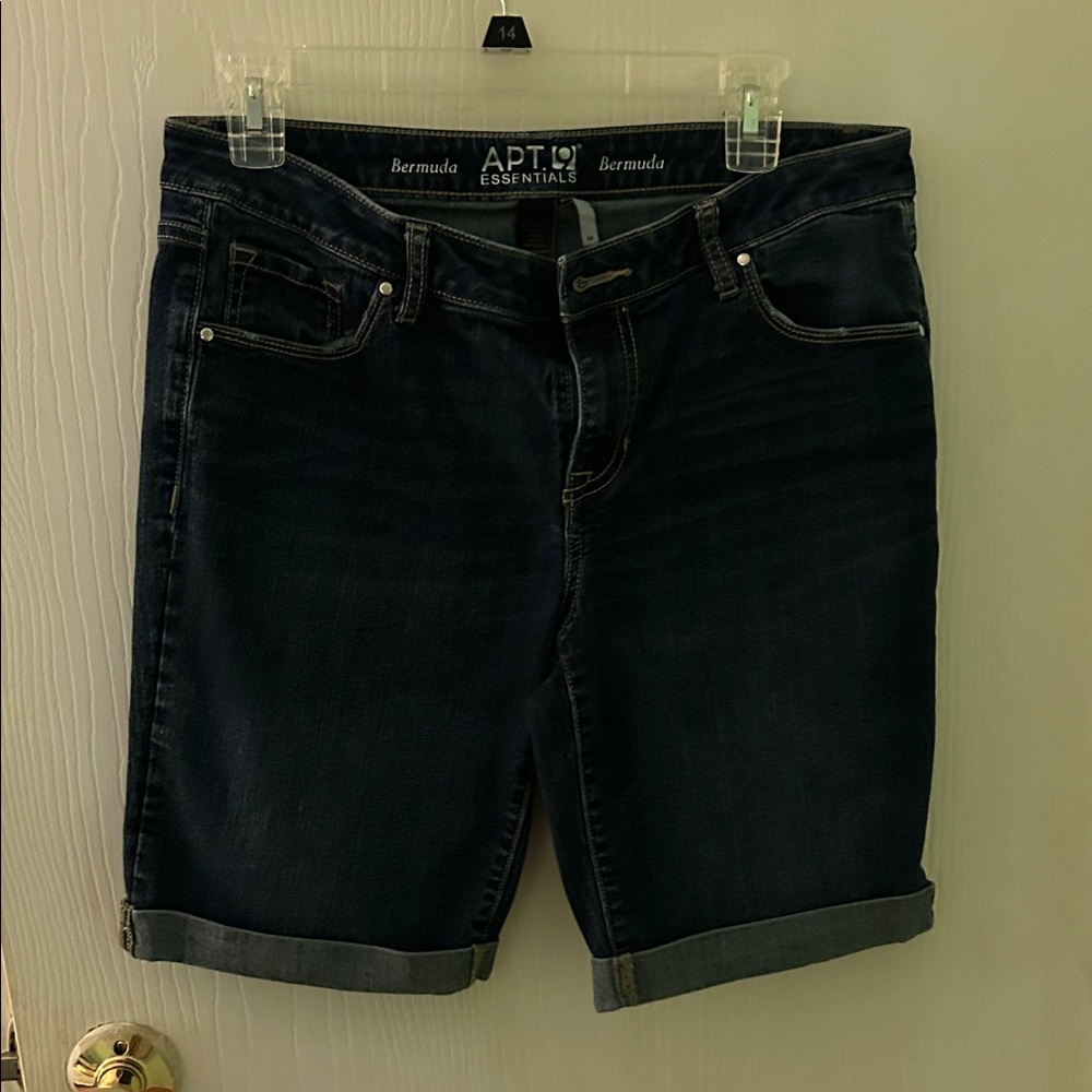 Apt. 9 Essential Dark Blue Bermuda Shorts